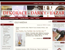 Tablet Screenshot of dekorace-darky-bazar.cz